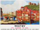 TU2 Vintage Whitby Yorkshire LNER Railway Travel Poster Re-Print A4