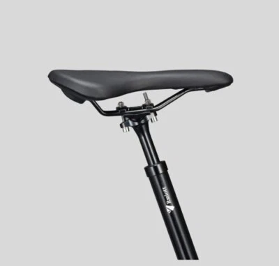 Tija de sillín con suspensión para bicicleta Rmiott de viaje 31,6 G de longitud 400 mm negra Foto 1 de 4