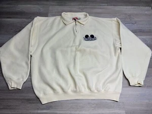 VTG 90s Disney L Sweatshirt 1/4 Zip Pullover 25th Anniversary World Reunion 1996 - Picture 1 of 7