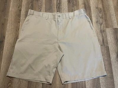 Pantalones Cortos PGA TOUR, Para Hombre Talla 40, Marrón, Frente Plano, Bolsillos Foto 1 de 4