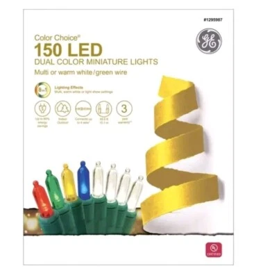 GE Color Choice 150 Count 49.6 Ft Multifunctional Color Changing LED  - Image 1 of 4