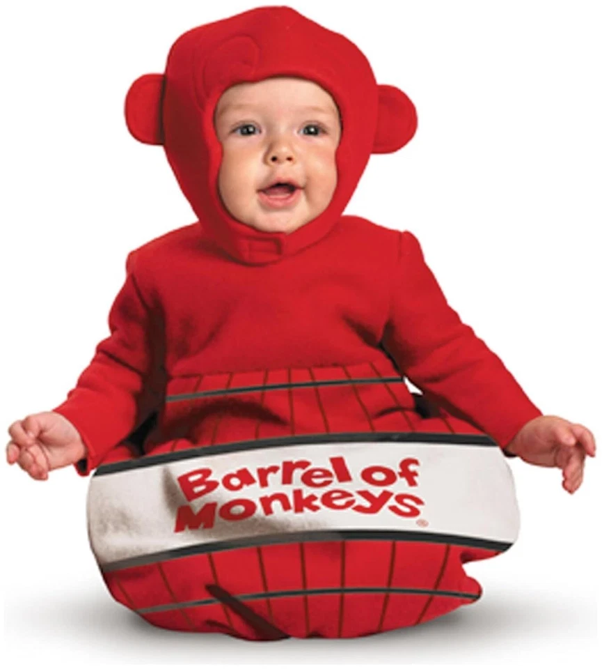Disguise Inc Barrel of Monkeys Infant Bunting Costume 0 to 6 Months