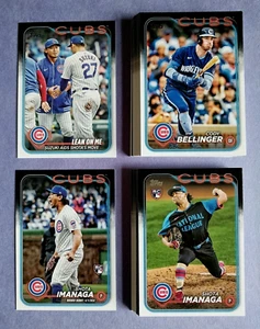2024 Topps ~ Chicago Cubs Complete 39 Card Team Set w/ Update & All-Stars - Picture 1 of 5