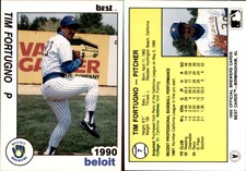 Tim Fortugno 1990 Best Beloit Brewers #7 Card *AutographDen*