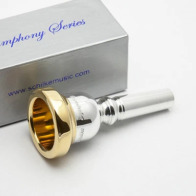 Boquilla de trombón bajo Schilke M6.0 Symphony Series borde dorado 24K ¡NUEVA! Foto 1 de 4