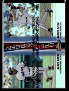 Barry Bonds / Albert Belle - 1999 Topps Finest Split Screen Dual Refractor SP
