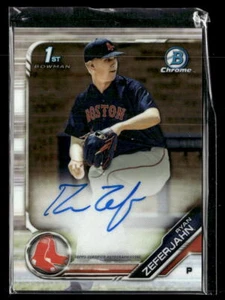 Ryan Zeferjahn 2019 Bowman Draft #CDA-RZ cromo draft selección automático Medias Rojas - Imagen 1 de 2
