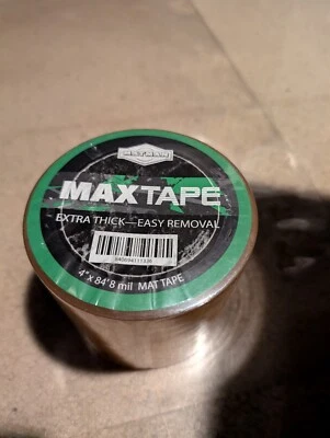Matman Premium+ 4 in x 84 ft, 8mil MAT TAPE, Clear, Strong & Durable Vinyl Tape