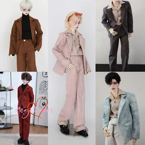 1/4 1/3 Uncle ID BJD Prince Charming Outfit Doll Clothes microsuede Blazer+Pants - Picture 1 of 28