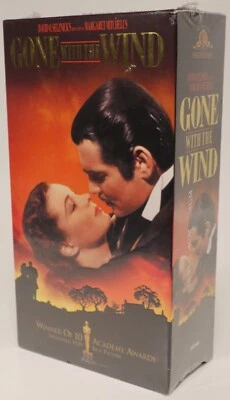 Gone With the Wind Re-Mastered VHS 2-Tape Box Set Brand New Factory-Sealed 1998 - Image 1 of 4