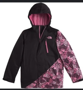 The North Face Abbey Triclimate Girls Large 14-16 Dryvent Shell Only Pink Black - Picture 1 of 7