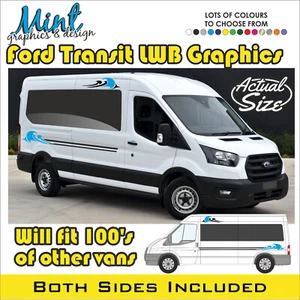 Décalcomanies graphiques camping car compatible CAMPER fourgon LWB FORD TRANSIT MK8 L3 096 - Photo 1/4