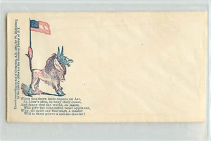 Patriotic Civil War Cover Southern Fools Depute an Ass Chimera, Wm. Ridenburgh - Picture 1 of 2