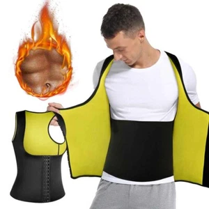Fajas Para Adelgazar Reductoras Abdomen Faja De Ejercicio Hombre Chaleco Tanks - Picture 1 of 23