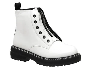 Dunes Women's Coltrane boot +Memory foam, White Box 10 Vegan Leather - Picture 1 of 1