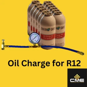 Carga de aceite Envirosafe para R12, aceite refrigerante de CA automático, caja de 12 y calibre - Imagen 1 de 4