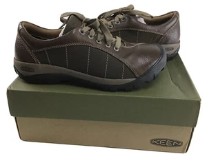 KEEN - Presidio Leather Lace-Up Hiking Shoes Cascade/Shitake Womens Size US 9.5M - Picture 1 of 5