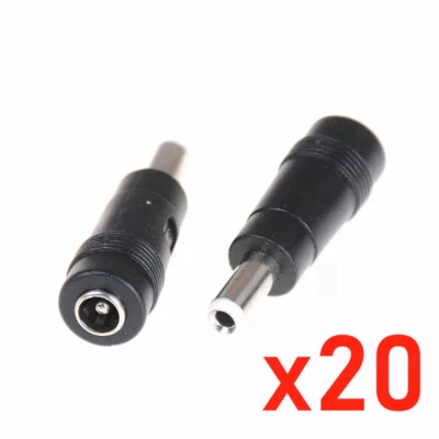 20 X DC Power 5.5x2.1mm Female Jack To 5.5mm x2.5mm Male Plug Adapter Connector - Image 1 of 4
