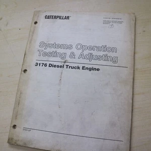 CATERPILLAR 3176 Diesel Truck Engine Test Adjust Shop Service Manual 2YG SERIES - Picture 1 of 9