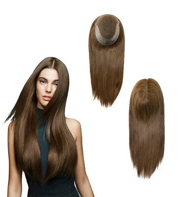 Topper para mujeres sistemas de reemplazo de cabello humano piezas de encaje francés 16"" Q6L Foto 1 de 4
