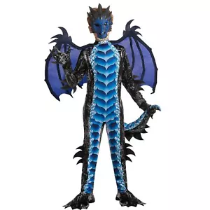 Kids Blue or Red Deluxe Dragon Halloween Cosplay dress up Costume size Small - Picture 1 of 11
