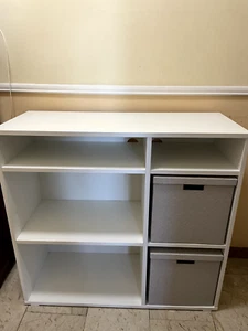 Vihals scaffale 4 ripiani ikea bianco 95x37x90 cm condizioni pari al nuovo - Foto 1 di 4