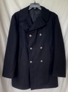 VTG 1978..US NAVY ENLISTED..MILITARIA..PEACOAT / OVERCOAT..MEN 42 XL - Picture 1 of 6