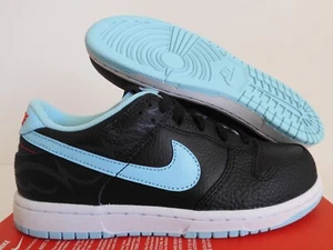 NIKE DUNK LOW SE (PS) "BARBER SHOP" BLACK-COPA-WHITE-RED SZ 3Y [DH9755-001] - Picture 1 of 5