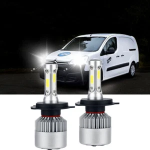 2pc Super White LED Bulbs Headlight H4 KIT High Low Beam FOR Citroen Berlingo - Picture 1 of 10