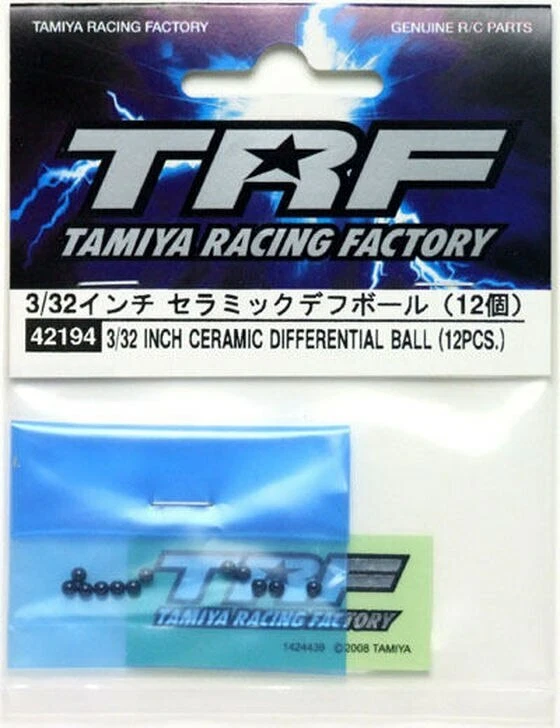 42194 Tamiya 3/32 inch Ceramic Diff Balls (12pcs)  TRF201/TRF502/FF03/TB04 - Image 1 of 1