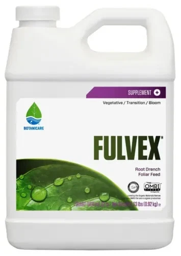 Botanicare Fulvex Cuarto Suplemento Raíz Empajado Foliar Alimento Orgánico, 1 Cuarto Foto 1 de 1