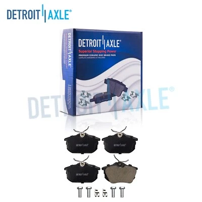 Rear Ceramic Brake Pads with Hardware for 2000 2001 2002 - 2004 Volvo S40 V40 - Image 1 of 4