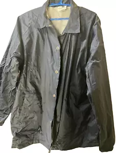 Augusta Sportswear BLACK Coach's Rain Jacket Windbreaker Adult XL-(New) - Picture 1 of 7