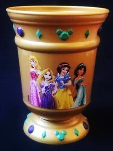 Disney Parks Gold Princesses Cup Princess Stein Belle Ariel Aurora Rapunzel - Picture 1 of 6
