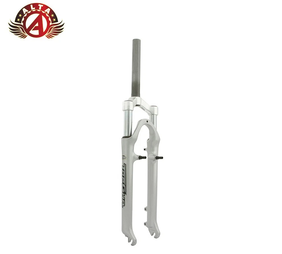 ALTA ALLOY 26" SUSPENSION FORK 1 INCH THREADED DISC BRAKE MOUNT M.T.B SILVER - Image 1 of 1