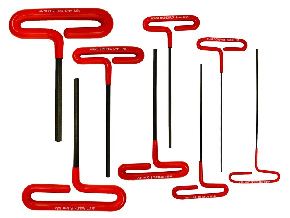 [Domestic genuine] BONDHUS (Bondas) Hexagonal Loop / T-handle standard set Black - Image 1 of 1