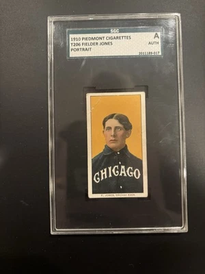 1909 - 11 T206 - Fielder Jones 350 工厂编号 25背肖像 (RC) — 第 1/2 张图片