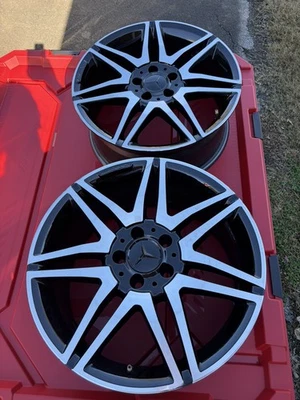 Mercedes Benz AMG Rims 1 Front and 1 Rear - Image 1 of 4