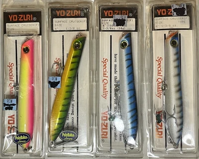 Lote de 4 señuelos Yo Zuri Surface Cruiser F61 6" 1 3/8 oz Foto 1 de 4