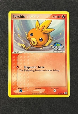 Pokémon TCG- Torchic Wizard World Chicago Rare Promo 2005 Ex Emerald #69 -NM - Image 1 of 3