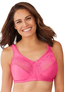 Comfort Choice Women's Plus Size Lace Minimizer Bra - Picture 1 of 7