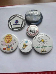 Six Mixed Pin Badges.  - Picture 1 of 2