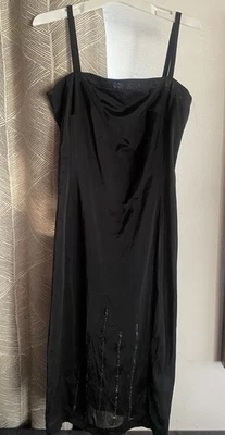 VESTIDO LENCERÍA FILOSOPHY DI ALBERTA FERRETTI NEGRO SIN MANGAS HECHO EN ITALIA TALLA 6 Foto 1 de 4
