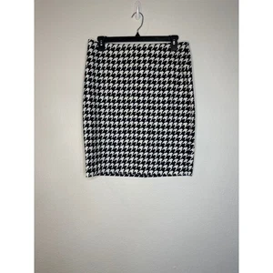 The Limited Skirt Womens Size 14 Black White Houndstooth Career Office - Picture 1 of 7