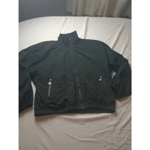Kaelin VTG 90s Full Zip Lightweight Windbreaker Jacket Black, Size Medium - Picture 1 of 4