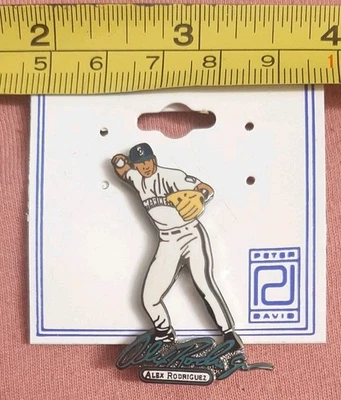 Alex Rodriguez A-Rod Signature Lapel Pin Seattle Mariners Baseball MLB - Image 1 of 3