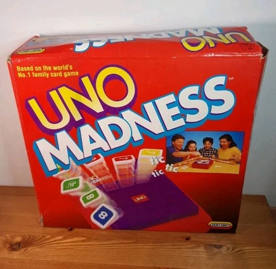 UNO Madness Mattel Vintage 1996 Complete Family Game Christmas Board Game - Image 1 of 4