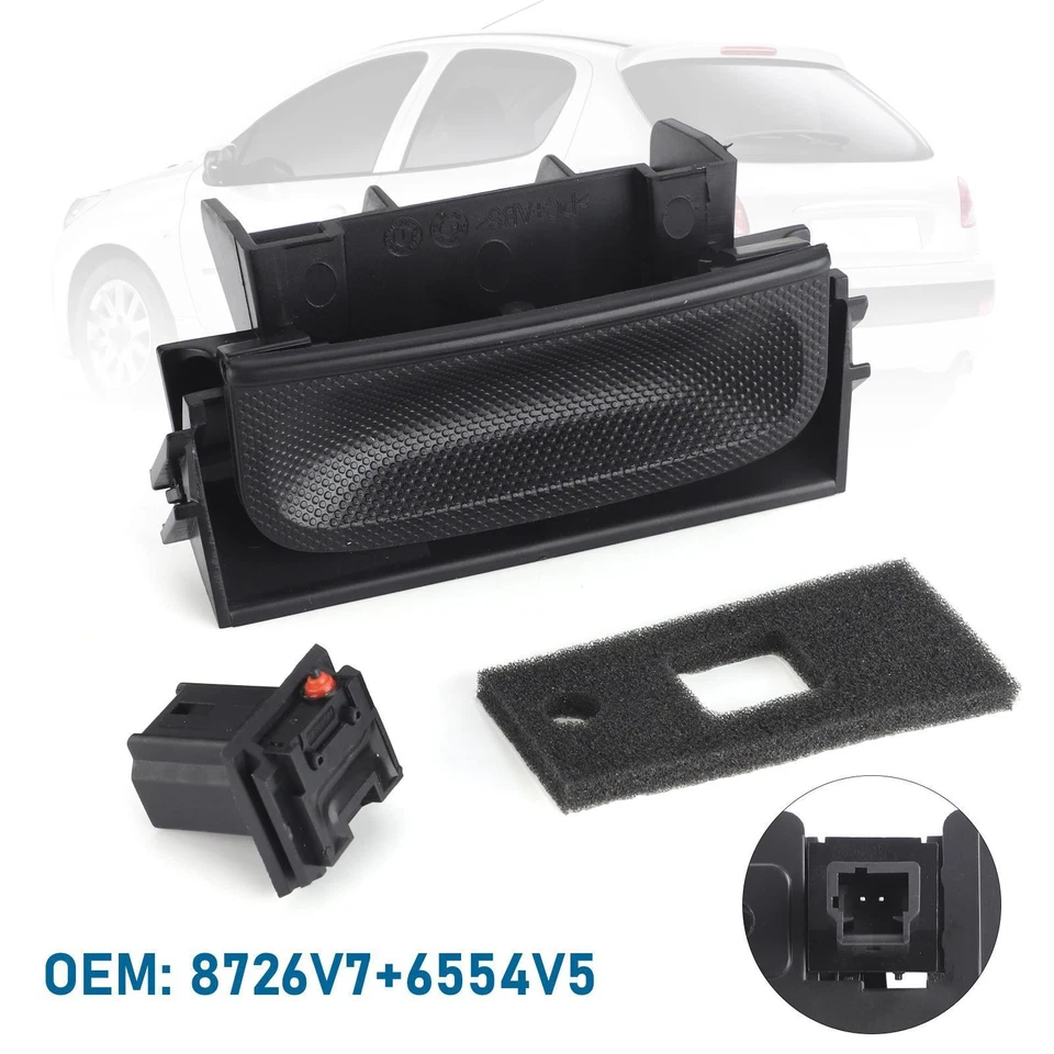 Tailgate Release Switch Opening Button Trunk Lock for Peugeot 206 407SW - Image 1 of 4