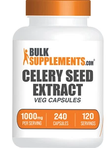 BulkSupplements Celery Seed Extract 240 Capsules - 1000 mg Per Serving - Picture 1 of 5