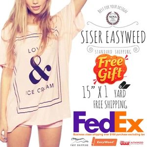 "Vinilo de transferencia de calor Siser Easyweed IRON-ON 15""x 1 yarda 🎁 ¡INCLUYE HOJAS GRATIS!" - Imagen 1 de 51